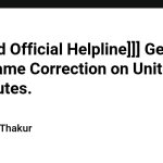 [[[United Official Helpline]]] Get Your Name Correction on United in #5 Minutes.