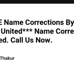 ***FREE Name Corrections By Official United*** Name Correction on United. Call Us Now.